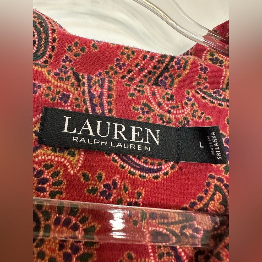 Lauren Ralph Lauren Paisley Cotton-Blend Jersey Sleep Set (Size L) - Picture 5 of 16